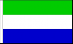 Sierra Leone Hand Waving Flags